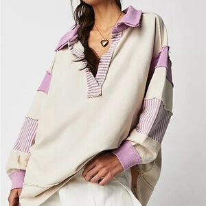 Free People We the Free Color Pop Polo